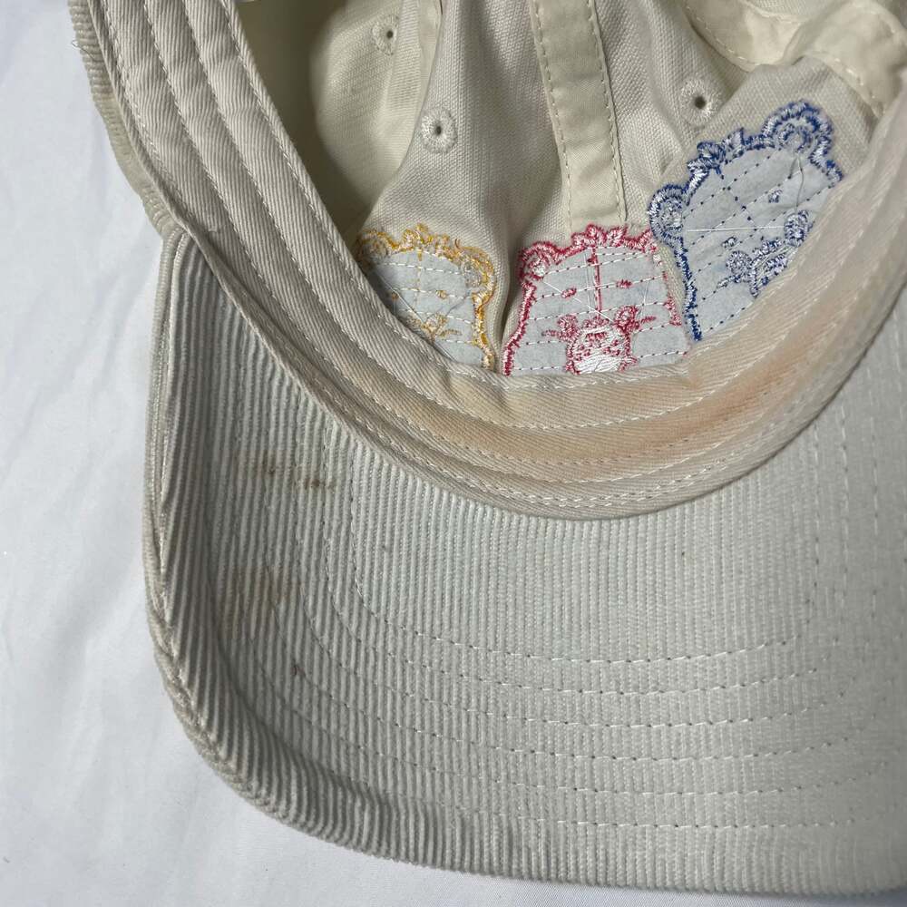 Care Bears Embroidered Corduroy Dad Hat Adjustable Strap Cream Off-White - Picture 6 of 6